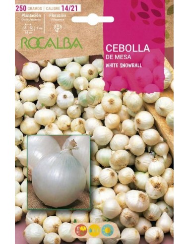 BULBOS CEBOLLA DE MESA BLANCA 250G