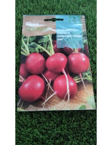 Semillas rabanito redondo rojo crimson giant 10g