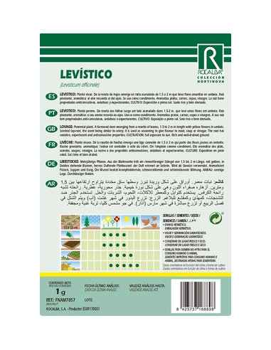 Semilla Levístico 1g