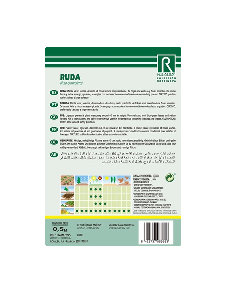 Semilla Ruda 0.5g