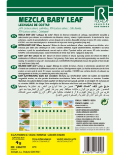 Semillas Mezcla Baby Leaf (Lechugas de cortar) 4g 2