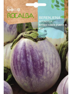 Semilla Berenjena Rosa Rotonda Bianca Sfumata 3g