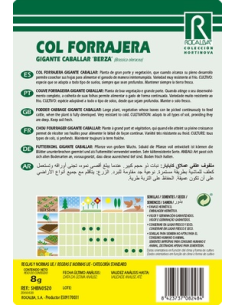 Semillas Col Forrajera Gigante Caballar "Berza" 8g 2