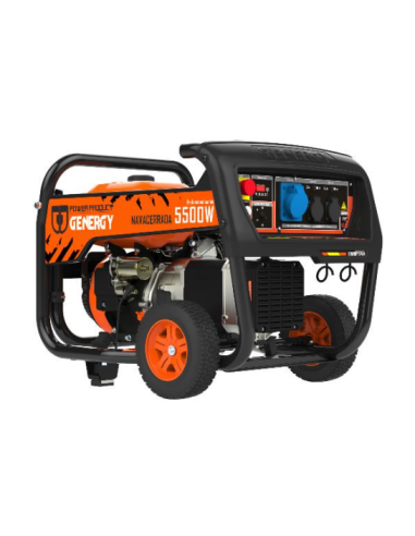 Generador gasolina GENERGY Navacerrada 5500/5000w, AVR, arranque electrico.