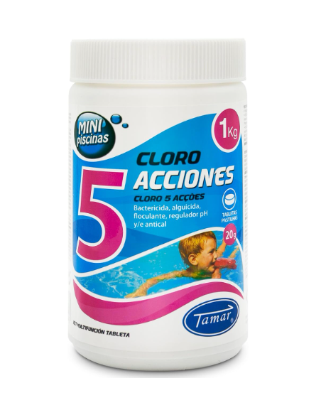 Cloro 1kg 5 acciones