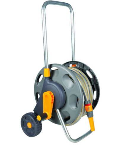 Carro Portamangueras + Manguera Hozelock 40 m + Accesorios