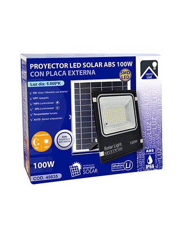 PROYECTOR LED SOLAR 100W