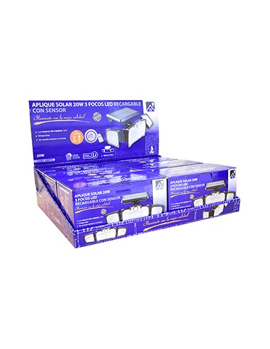 APLIQUE SENSOR 3 FOCOS