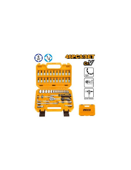 MALETA HERRAMIENTAS 45 PCS INGCO