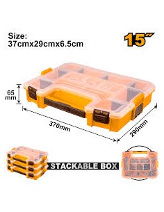 ORGANIZADOR PLÁSTICO APILABLE 15″ INGCO