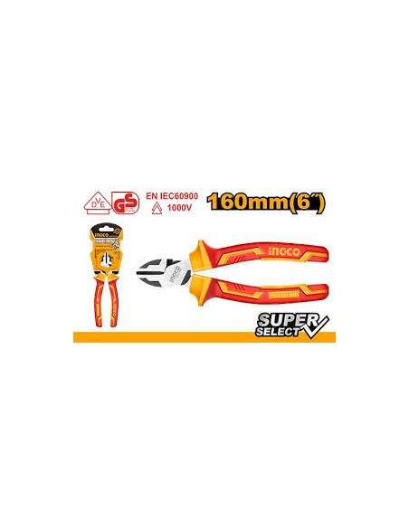 ALICATE CORTE DIAGONAL ELECTRICISTA 160 MM INGCO