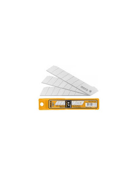 SET 10PCS CUCHILLA 18X100MM INGCO