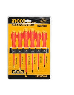 SET DE 6 PCS DESTORNILLADORES ELECTRICISTA INGCO