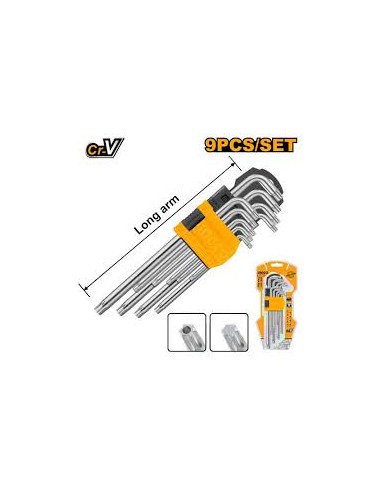 SET 9 PCS LLAVES TORX INGCO
