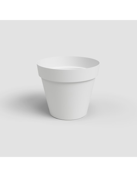 MACETA ANCHA 35 CM BLANCA
