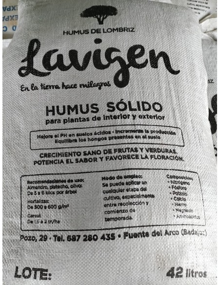 HUMUS 25KG (42 LITROS)